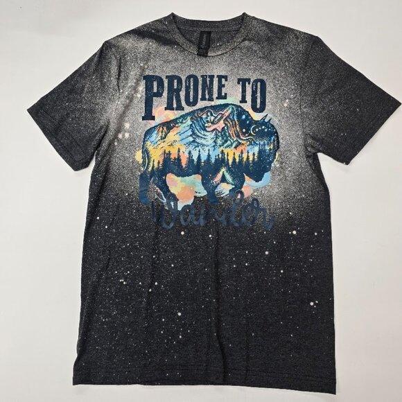 Tops - Short Sleeve Dark Grey Prone to Wander Crew neck tee Small